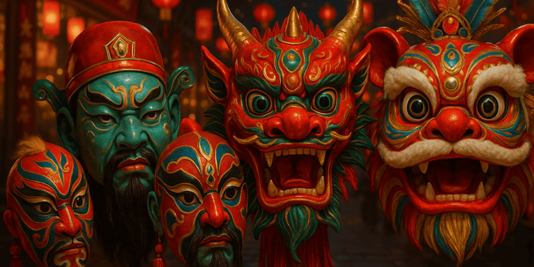 Spring Fesitval Mask Spring Festival Masks of China: History, Symbolism, and Cultural ...